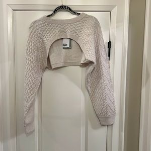 Extra short sweater
